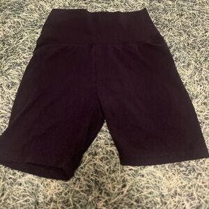 AERIE BLACK BIKE SHORTS